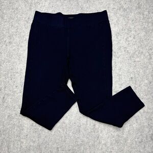 LOFT Women’s Navy Blue Ponte Leggings Pants Size Large Stretch Comfort